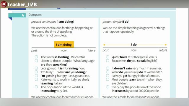 #3 Present continuous and present simple 1 | #Ingliztili смотреть онлайн