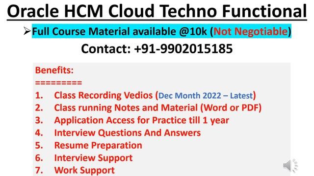 Oracle HCM Cloud Full Course Material is Available | Version English and Telugu смотреть онлайн