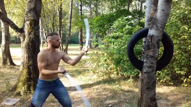 Упражнение 2 для двух рук с саблями. Обучение фехтованию. смотреть онлайн