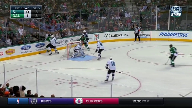 NHL.2015-16. San Jose Sharks - Dallas Stars . 1 тайм. | НХЛ. 31.10.15 смотреть онлайн