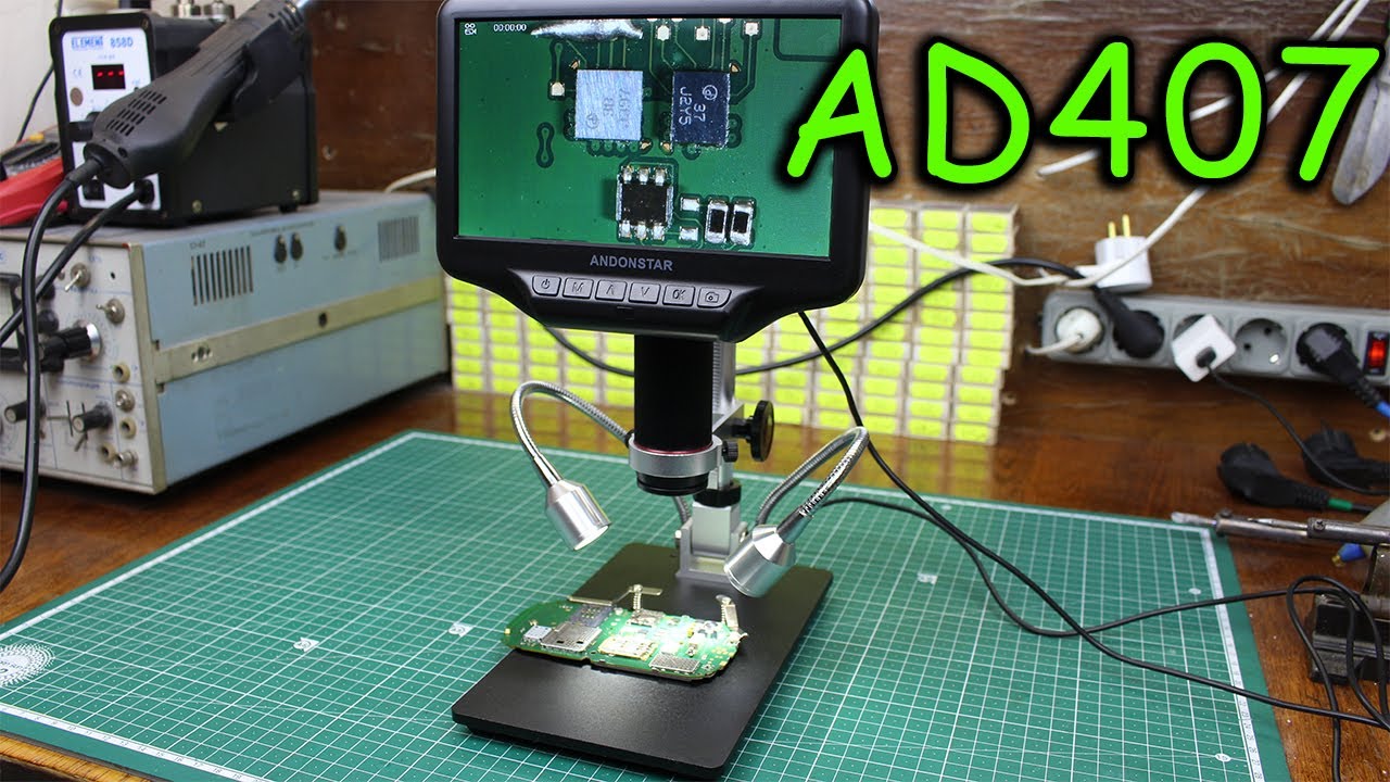 Мой новый микроскоп Andonstar AD407. смотреть онлайн