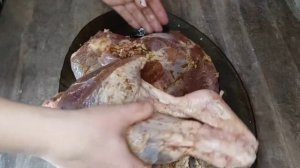 Мясо в духовке? Кабан запечённый! Нога дикого кабана! Мясо кабана!