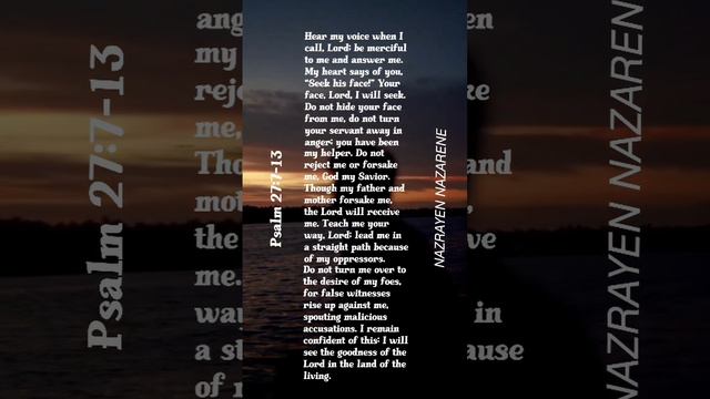 Psalm 27:7-13 смотреть онлайн
