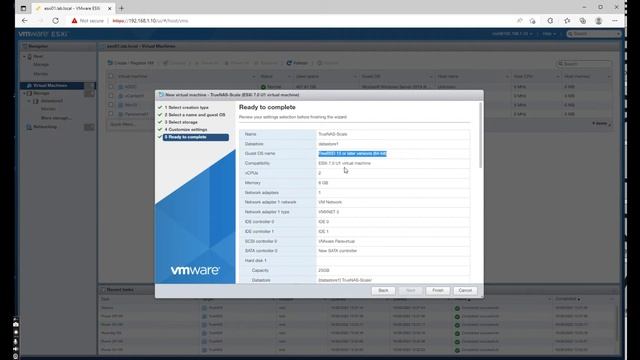 Installing TrueNAS Scale on ESXi смотреть онлайн