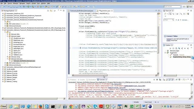 Data Driven example with Apache POI package part 1 смотреть онлайн