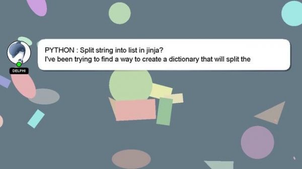 PYTHON : Split string into list in jinja?
