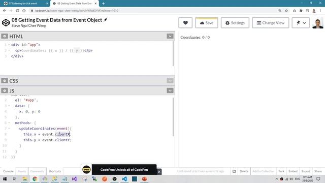 08 Getting Event Data from Event Object смотреть онлайн