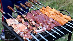 Сочный ШАШЛЫК трех видов в ГОРАХ. Тайны Городка Мертвых.