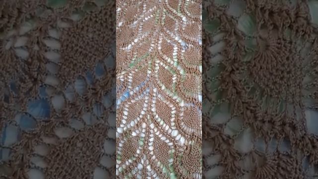 Вязаная шаль крючком из Семёновской Каролины.