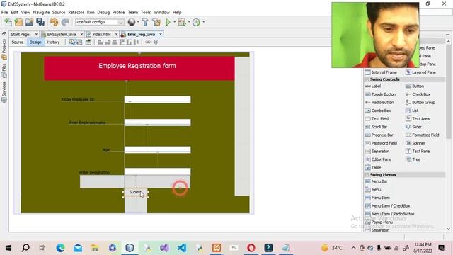 insert record in database using GUI Form in java Swing Controls смотреть онлайн