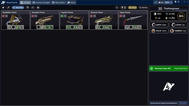 This app UPGRADES Warframe's inventory and more! | AlecaFrame смотреть онлайн