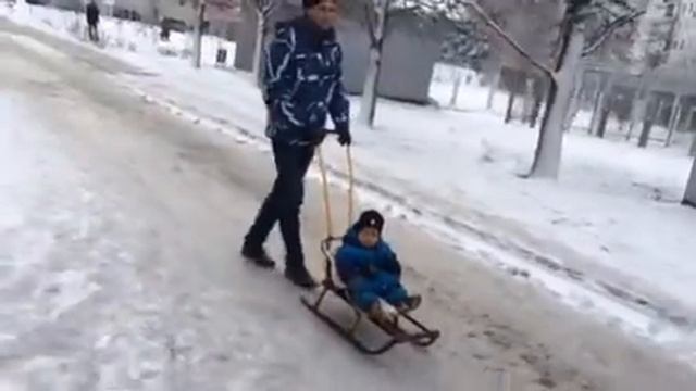 Первые санки, 11.12.17