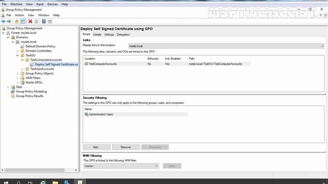 16. Install a Self signed certificate by using Group Policy | Windows Server 2019 смотреть онлайн