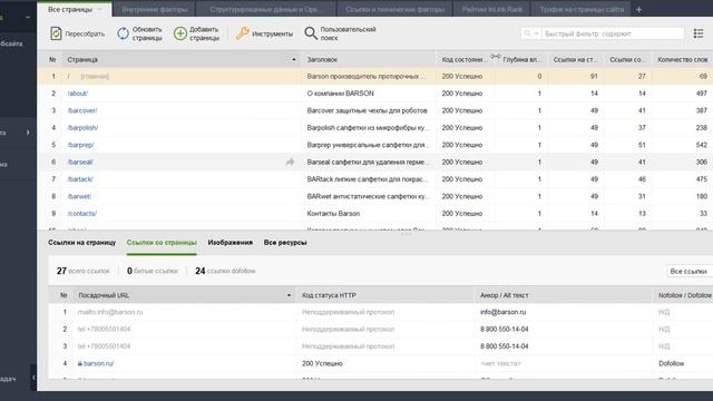 Краткий обзор программы WebSite Auditor смотреть онлайн