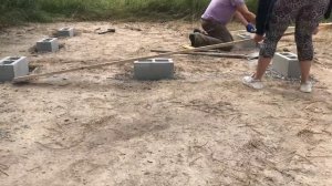 ?ФУНДАМЕНТ бытовки за ПОЛДНЯ своими руками