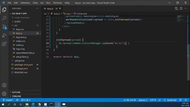 React 프레임워크에서 SpreadJS 시작하기 смотреть онлайн