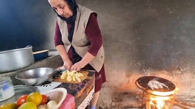 Жаренная курочка Азербайджанская Кухня Деревенская Кухня Рецепты смотреть онлайн