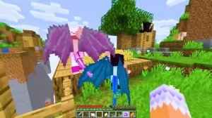 Having a DRAGON FAMILY  in Minecraft!