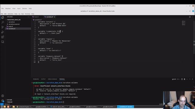 Setting up a VM (Compute Instance) and Big Query Dataset on GCP with Terraform смотреть онлайн