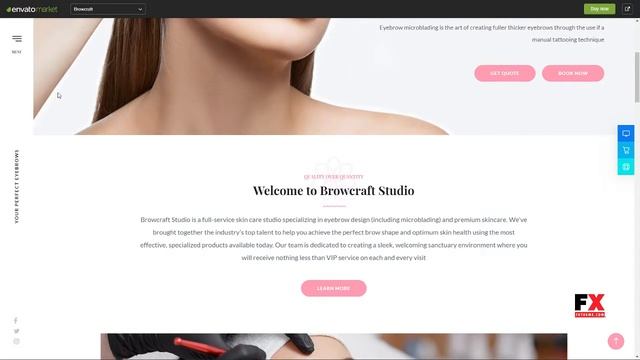 Browcraft - Microblading and Eyebrow Beauty Salon WordPress theme смотреть онлайн