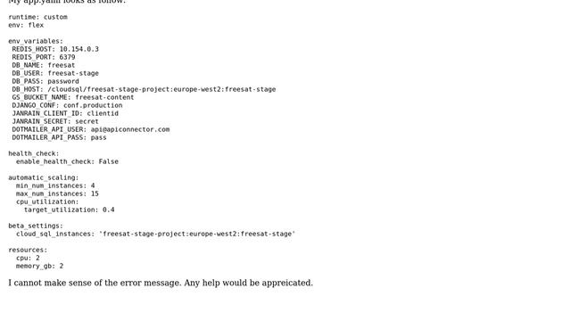 DevOps & SysAdmins: GAE flex app deployment failing with error code 400 смотреть онлайн