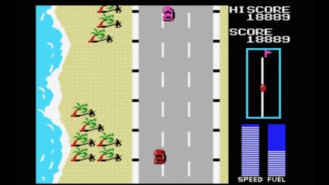 MSX Konami RoadFighter смотреть онлайн