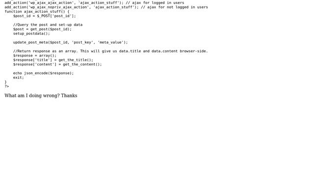 Wordpress: Unable to get_the_content(); of a post in Wordpress via AJAX (2 Solutions!!) смотреть онлайн