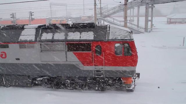 Тепловоз ТЭП70БС-269 на станции Барнаул смотреть онлайн