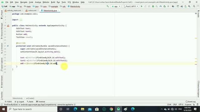 Calculator android app in hindi - java code | Ep-2 | Android studio смотреть онлайн