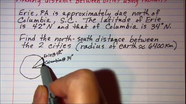 Finding distance between cities using radians смотреть онлайн