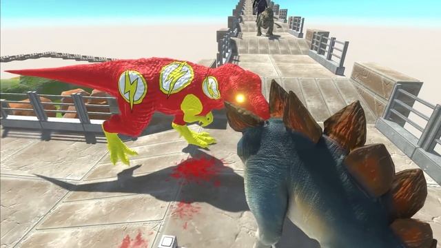 FLASH T REX DEATH CLIMB - Animal Revolt Battle Simulator смотреть онлайн