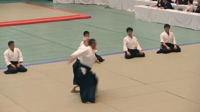 56-я Всеяпонская демонстрация айкидо (2018). Акира Вада