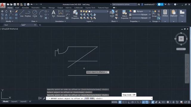 Batman Logo 2d Design AutoCAD 2022 CAD-CAM series. смотреть онлайн