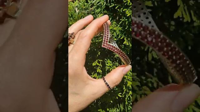 Неподражаемый винтажный браслет с богемскими гранатами до 50-хх гг. смотреть онлайн