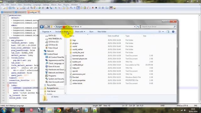 Minecraft:How to link 2 servers with BungeeCord смотреть онлайн