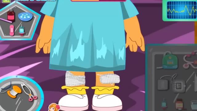 Dora The Explorer Doctor Caring - Dora Leg Surgery Doctor Games For Kids смотреть онлайн