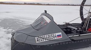 Аэролодка и  мокрый снег