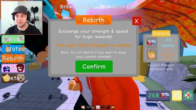 Getting stupidly buff... On the MOON! | Roblox Weight Lifting Simulator 4 смотреть онлайн