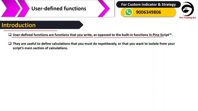 Pine Script v5 User Defined Function : Introduction | Tutorial In Hindi | Episode -38 смотреть онлайн