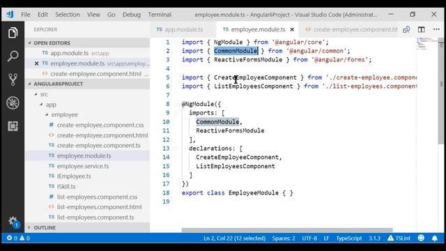 Creating feature module in angular смотреть онлайн