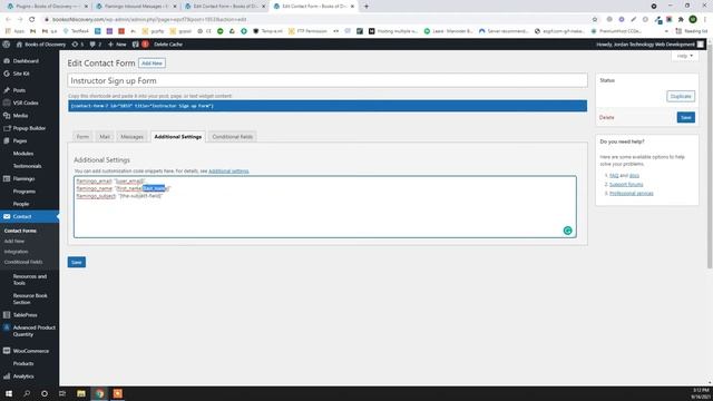 How to integrate | Fix Subject & Form Fields value in Flamingo contact form 7 addons смотреть онлайн