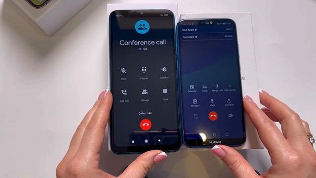 Xiaomi Redmi 9A vs Huawei P20 Lite / Conference calls & outgoing & incoming calls смотреть онлайн