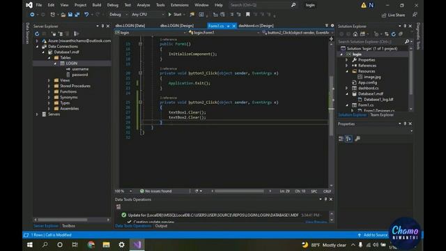Login form in visual studio windows form application 2019 смотреть онлайн