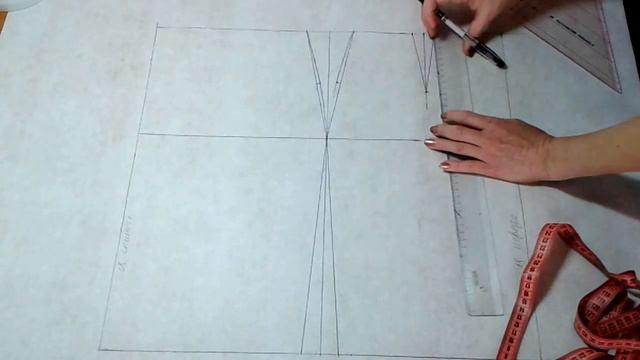 Выкройка юбки . Юбка карандаш .