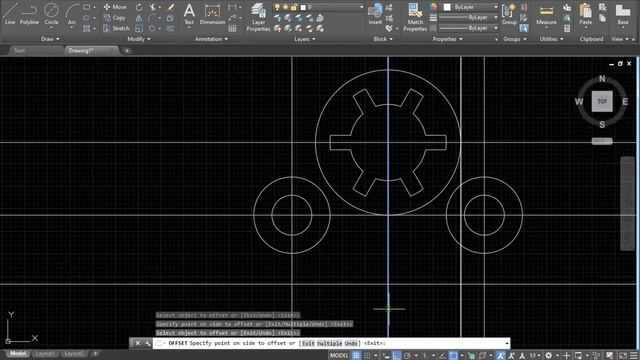 AUTOCAD TUTORIAL PART 9 - Mechanical Drawing смотреть онлайн