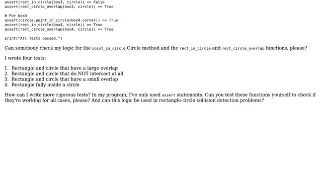 Code Review: Simple geometry problems involving rectangles and circles in Python 3 смотреть онлайн