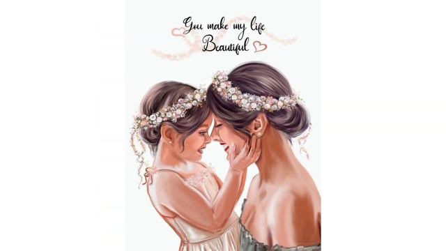 Cute Mother And Daughter Pic For Whatsapp Dp | Mom And Daughter Dpz | Mom Daughter | Nidi Creation