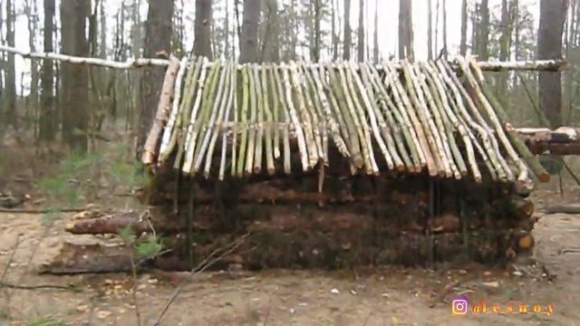 Таёжная избушка. Новый этап строительства (Часть 6). смотреть онлайн