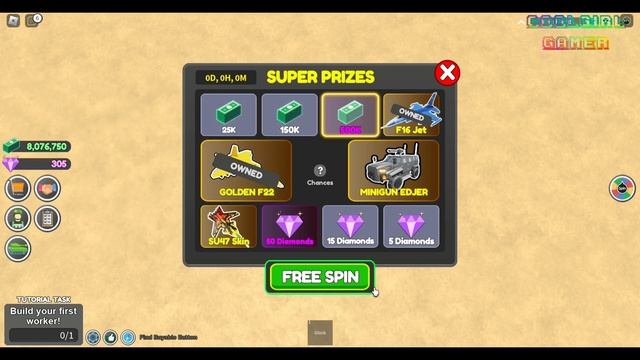 How to get SU47 Skin and F16 Jet in Spin To Win Military Tycoon Roblox смотреть онлайн