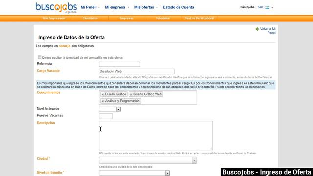 Cómo ingresar una Oferta Laboral en Buscojobs Argentina смотреть онлайн